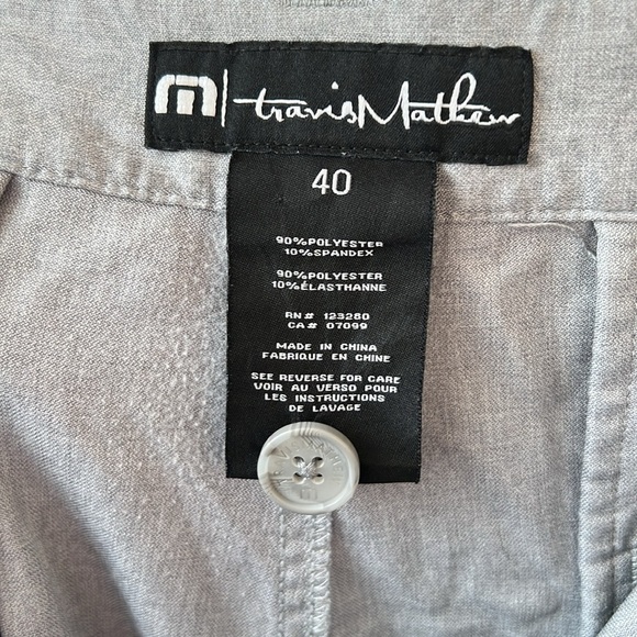 Travis Mathew Men's Turtle Bay Shorts 40 Heather Sleet 1MU346 - Picture 10 of 10